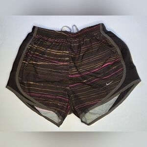 Nike Dri Fit Women's Running Shorts Brown/Pink Size Small